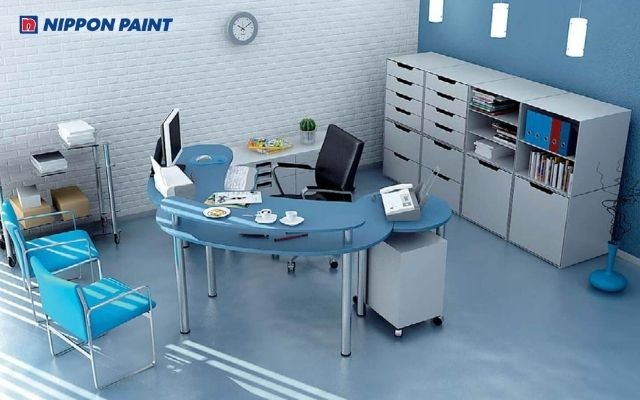 Phòng làm việc xanh dịu mắt, hỗ trợ tư duy sáng tạo và giảm căng thẳng