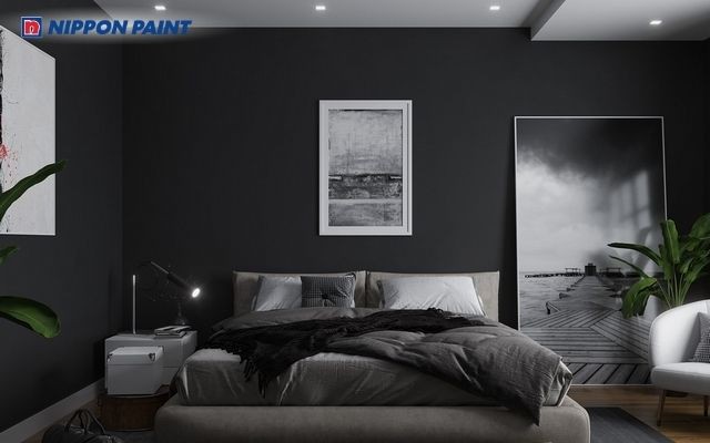 Phòng ngủ đen cá tính, tạo chiều sâu và điểm nhấn độc đáo cho không gian