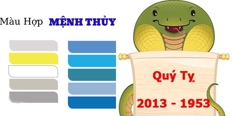 Người tuổi Tỵ mệnh Thủy hợp các màu xanh da trời, xanh dương, xanh lá, đen, trắng, ánh bạc mang lại tài lộc và bình an