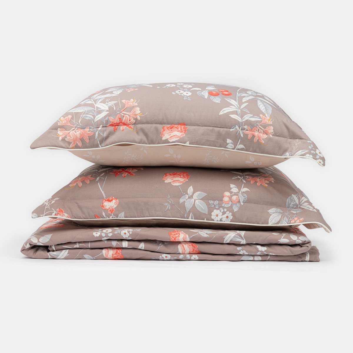Bộ chăn ga EPM24068 với gam màu nâu làm chủ đạo sẽ là sản phẩm mang lại may mắn cho người tuổi Quý Dậu